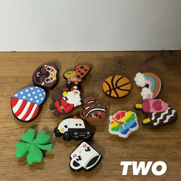 Crocs Jibbitz Bundle Charms Set, 12 Piece, Choose 1 Mixed Themes - Picture 3 of 7